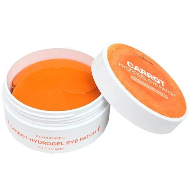 Антиоксидантные гидрогелевые патчи с морковью Beauugreen Carrot Hydrogel Eye Patch 60 шт - изображение 4