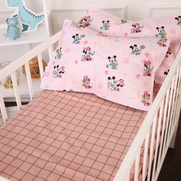 Акція на Простирадло MirSon Бязь 20-0042 Pink Mikey Mouse 200x220 см від Rozetka