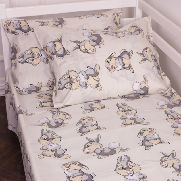 Акція на Наволочка MirSon Kids Time 20-0022 Rabbit Gray бязь 50х70 см від Rozetka