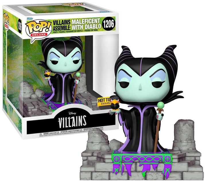 Фігурка Funko Pop! Deluxe Disney Villains Assemble Maleficent with Diablo (889698646796) - зображення 2