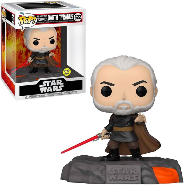 Фігурка Funko Pop! Deluxe Disney Star Wars Red Saber Series Vol.1 Darth Tyranus 9 см (889698632966) - зображення 1