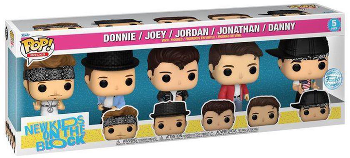 Набір фігурок Funko Pop! 5-Pack Rocks New Kids on the Block Donnie Joey Jordan Jonathan Danny 5 шт (889698652346) - зображення 1