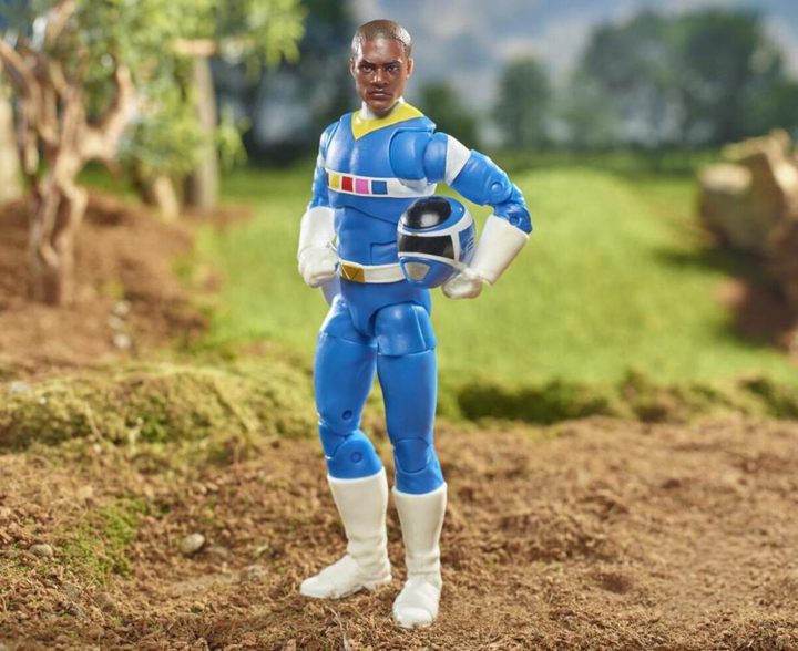 Figurka z akcesoriami Hasbro Fans Power Rangers Lightning Collection In Space Blue Ranger & Galaxy Glider Deluxe 15 cm (5010993941865) - obraz 3