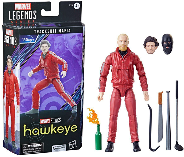 Фігурка з аксесуарами Hasbro Fans Marvel Legends Series Hawkeye Comics Tracksuit Mafia 15 см (5010994179793) - зображення 2