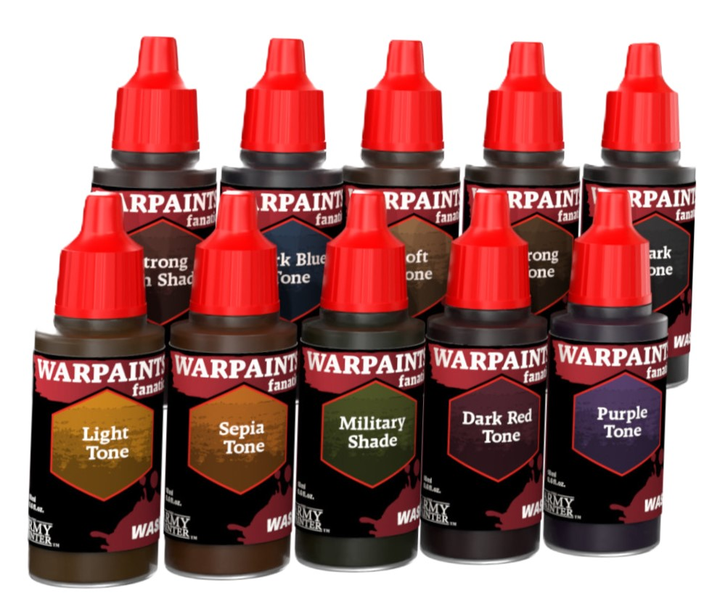 Набір фарб The Army Painter Warpaints Fanatic Washes 10 шт x 18 мл (5713799806801) - зображення 2