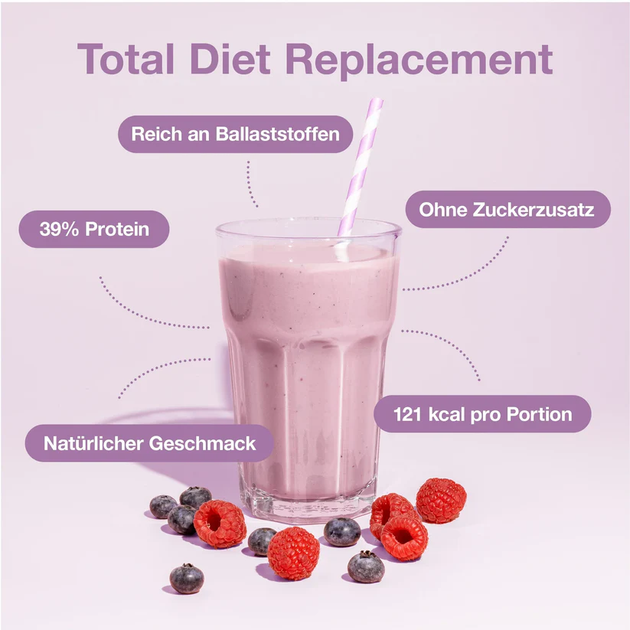 Шейк Nupo Diet Blueberry Raspberry 30 порцій (5715667776605) - зображення 3