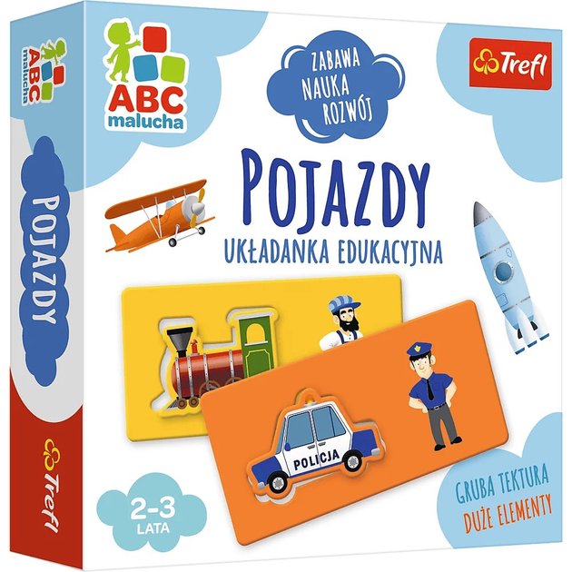 Układanka Trefl Pojazdy ABC Malucha 01942 (5900511019421) - obraz 1