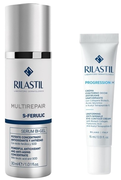 Zestaw Rilastil S-Ferulic Serum 30 ml + Progression Eye Contour 15 ml (8428749001942) - obraz 1