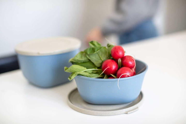 Контейнер для їжі Koziol Connect Bowl герметичний nature flower blue 700 мл (4002942595336) - зображення 3