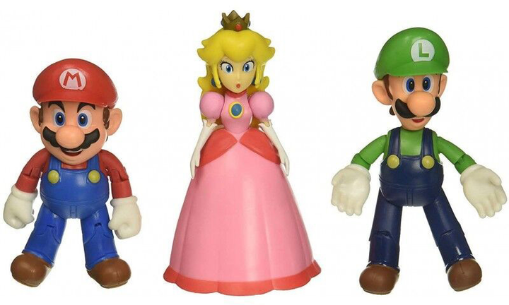 Набір фігурок Jakks Pacific Super Mario Bros 10 см 3 шт (0039897645117) - зображення 3