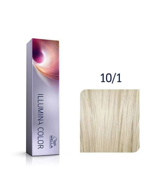 Фарба для волосся Wella Professionals Illumina Color 10/1 Дуже Світлий Блонд попеляста стійка 60 мл (8005610542638) - зображення 2