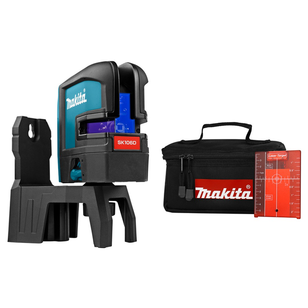 Нівелір лазерний акумуляторний Makita SK106DZ (25 м, 2 промені, червоний, CXT, без акумулятора та зарядного пристрою) - зображення 1