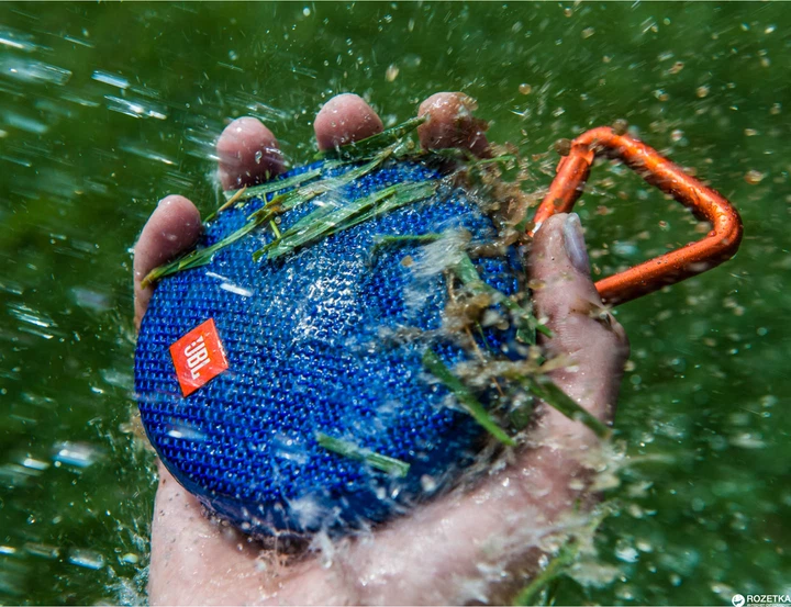 Акустическая система JBL Clip 2 Blue (JBLCLIP2BLUEU) – фото