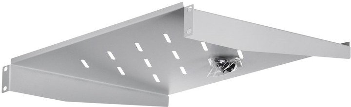 Полиця для серверної шафи Lanberg Shelf for 19" racks universal 1U (AK-1008-S) - зображення 3
