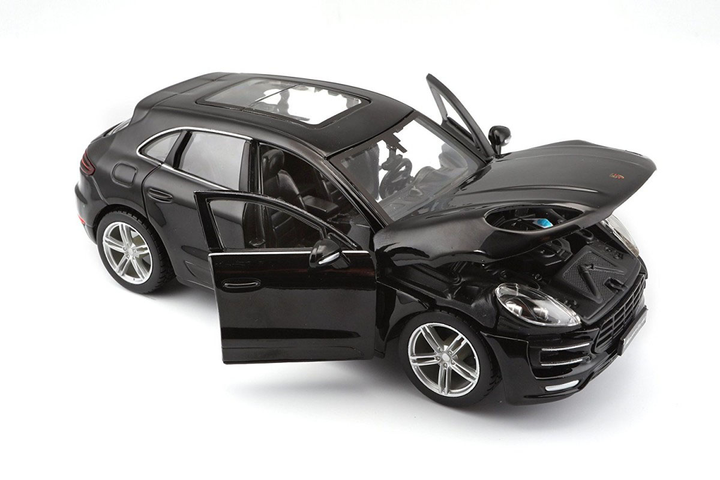 Automodel Bburago Porsche Macan Plus 1:24 Black (4893993210770) - obraz 3