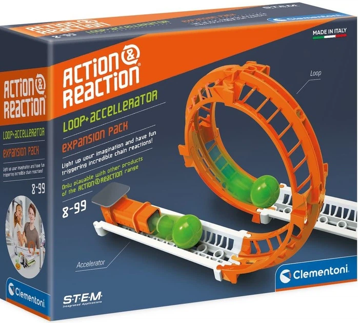 Zestaw uzupełniający do eksperymentów naukowych Clementoni Action & Reaction Reakcja pętla 19115 (8005125191154) - obraz 5