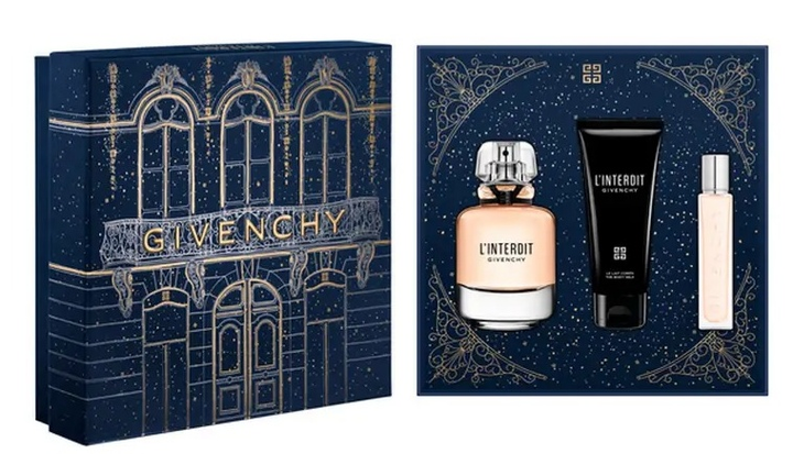 Zestaw damski Givenchy L'interdit Woda perfumowana 80 ml + 12.5 ml + Mleczko do ciała 75 ml (3274872473379) - obraz 3