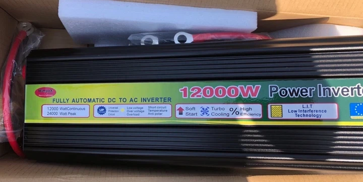 Перетворювач напруги інвертор Wimpex 12000 W 12/220 V UPS POWER INVERTER перетворювач струму - Фото 3 Перетворювач напруги інвертор Wimpex 12000 W 12/220 V UPS POWER INVERTER перетворювач струму - зображення 3