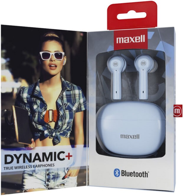 Słuchawki bezprzewodowe Maxell Dynamic+ Blue (25215504891) - obraz 2