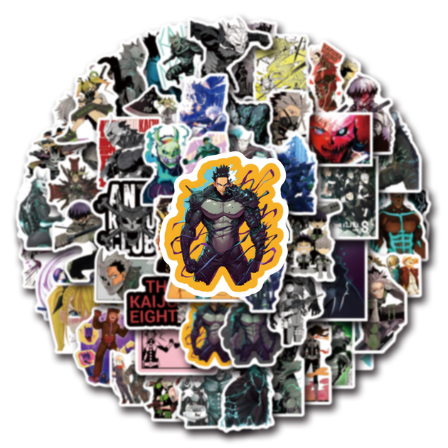 Стикерпак Кайдзю No 8 Набор наклеек GeekLand Kaiju No. 8 56 штук - Фото 3 Стикерпак Кайдзю No 8 Набор наклеек GeekLand Kaiju No. 8 56 штук - изображение 3