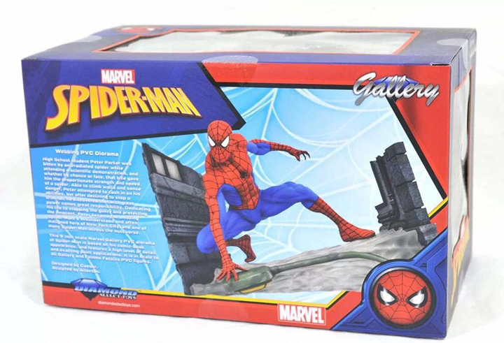 Figurka Diamond Select Toys Marvel Gallery Spider-Man Comic Webbing Diorama 18 cm (699788834053) - obraz 2