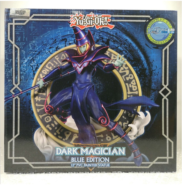 Figurka First 4 Figures Yu-Gi-Oh Dark Magician Blue Variant 29 cm (5060316623664) - obraz 1