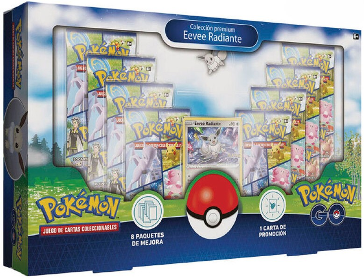 Набір аксесуарів Bandai Spanish Pokemon Go Eevee Radiante Collectible Card Game Box (820650503177) - зображення 1