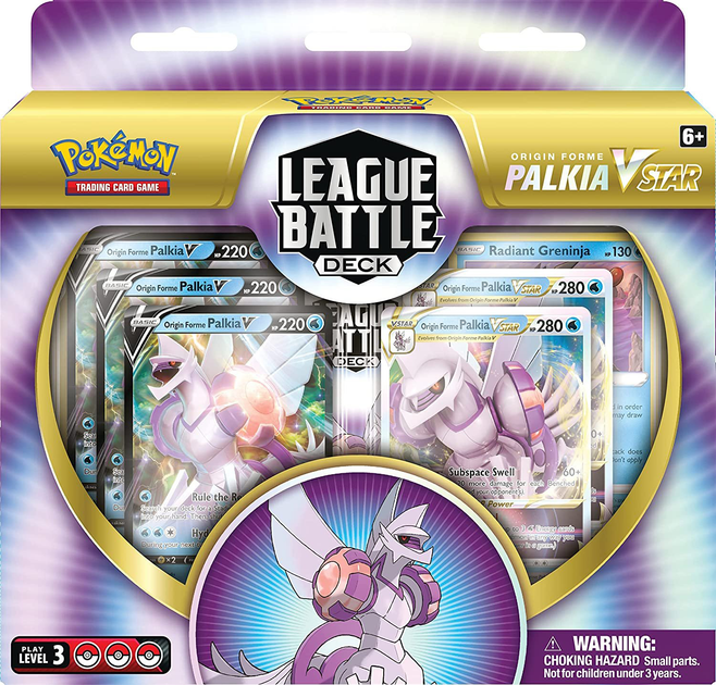 Zestaw akcesoriów Bandai Spanish Pokemon League Palkia Origen V Astro Trading Card Game (820650503658) - obraz 1