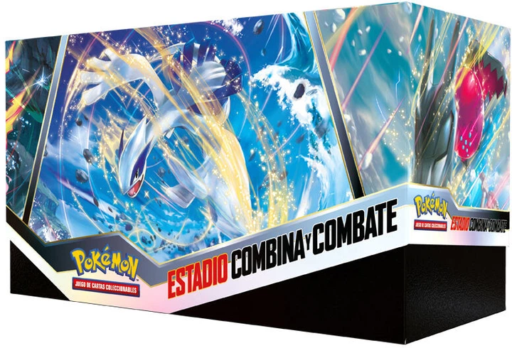 Набір аксесуарів Bandai Spanish Pokemon Silver Tempest Combine and Combat Stadium Collectible Card Game Box (820650503412) - зображення 3