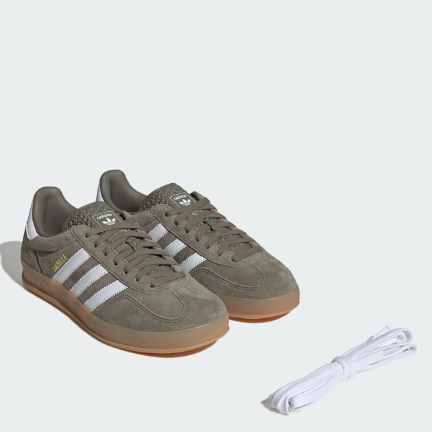 Мужские кеды низкие Adidas Gazelle Indoor JQ0174 44.5 (10UK) 28.5 см Olistr/Ftwwht/Goldmt (4067903189801) - Фото 7 Мужские кеды низкие Adidas Gazelle Indoor JQ0174 44.5 (10UK) 28.5 см Olistr/Ftwwht/Goldmt (4067903189801) - изображение 7