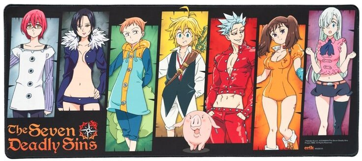 Podkładka gamingowa Grupo Erik Seven Deadly Sins 80 x 35 cm (8435497272272) - obraz 1