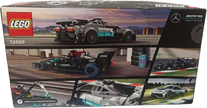 Zestaw klockow LEGO Mercedes-AMG F1 W12 E Performance i Mercedes-AMG Project One 564 elementy (76909) (955555907911596) - Outlet - obraz 2