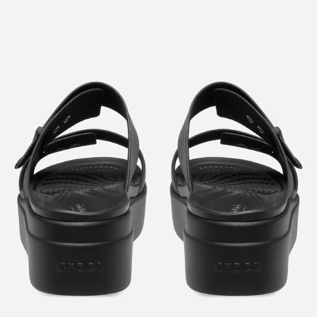 Klapki damskie na platformie Crocs Brooklyn Low Wedge Sandal W 207431-001 41-42 (W10) Czarne (191448919266) - obraz 4