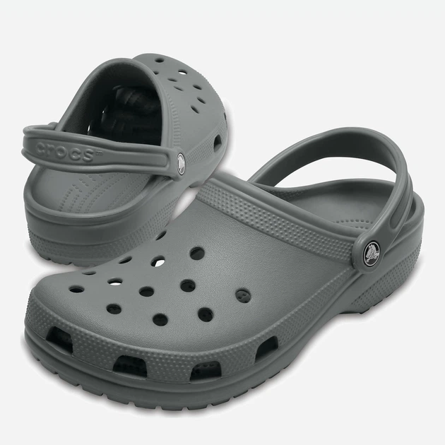 Chodaki damskie Crocs Classic 10001-0DA 36 (M04/W06) Ciemnoszare (191448101746) - obraz 2
