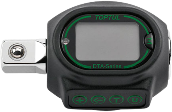 Цифровой динамометрический адаптер Toptul 1/2" 40-200 НМ (DTA-200N) - изображение 1