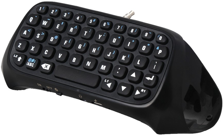 Клавіатура на геймпад Piranha PS4 Chat Pad Black (4897076690138) - зображення 2