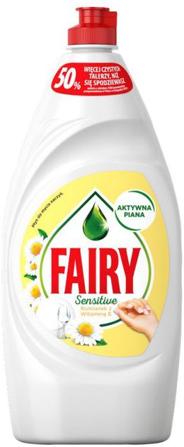 Płyn do mycia naczyń Fairy Rumianek i witamina E 6x900 ml (8001090207661) - obraz 2