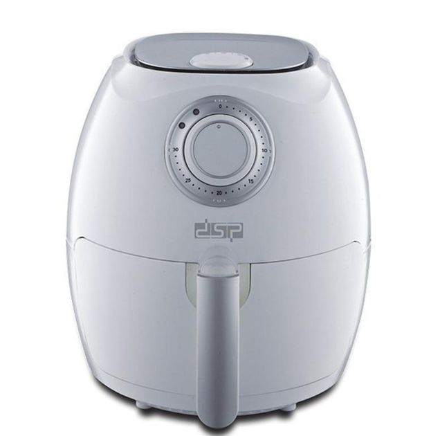 Аерофритюрниця Air Health Fryer Professional DSP 1350W з антипригарним покриттям AIR-1350-White - зображення 3