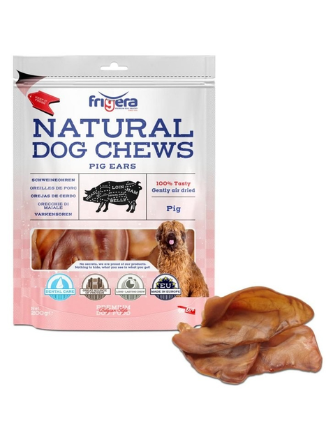 Smakołyk dla psów Frigera Natural Dog Chews Uszy świni 400 g (4022858618387) - obraz 1