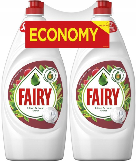 Засіб для миття посуду Fairy Гранат 6х900 мл (8001090208019) - зображення 1