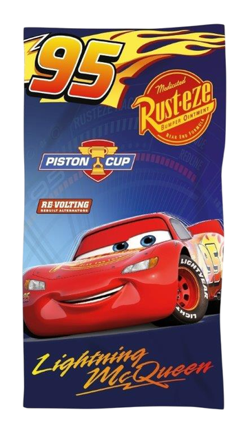 Рушник для купання Disney Cars 70 x 140 см (8435631338826) - зображення 1