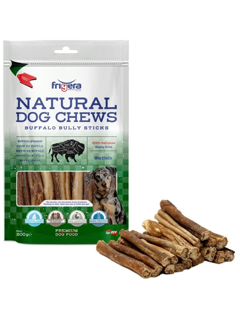 Ласощі для собак Frigera Natural Dog Chews жувальні палички з буйвола200 г (4022858618530) - зображення 1