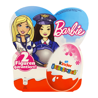 Шоколадне Яйце 4шт Kinder Barbie 80g - Фото 1 Шоколадне Яйце 4шт Kinder Barbie 80g - зображення 1
