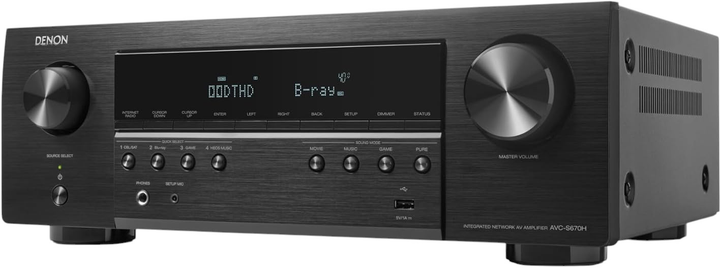 Odbiornik AV Denon AVC-S670H 5.2 Ch Black (AVCS670HBKE2) - obraz 2