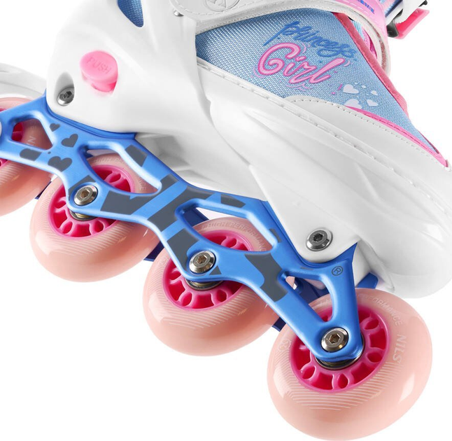 Rolki Nils Extreme Princess Girl NA18168A 31-34 S Białe (5907695557053) - obraz 6
