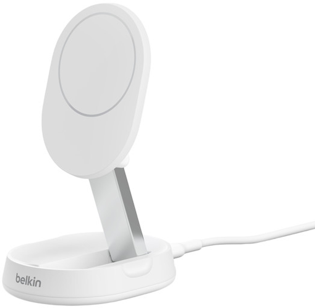 Бездротовий зарядний пристрій Belkin BoostCharge Pro Qi 15W White (WIA008BTWH) - зображення 1