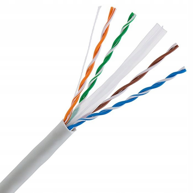 Skrętka Alantec Cat6 U/UTP (UTP) 305 m Black (KIU6PVC305) - obraz 1