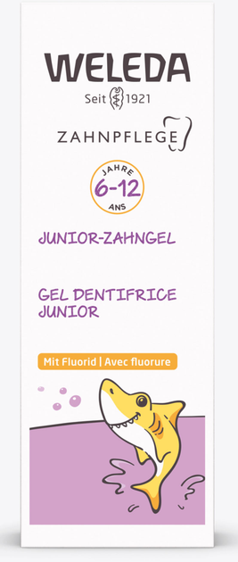 Зубний гель для дітей Weleda з фтором Junior 6-12 років 50 мл (4001638588423) - зображення 3