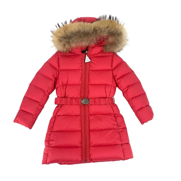 Пуховик Moncler, арт. 42-952-49309-25-53079, коралловый, 4