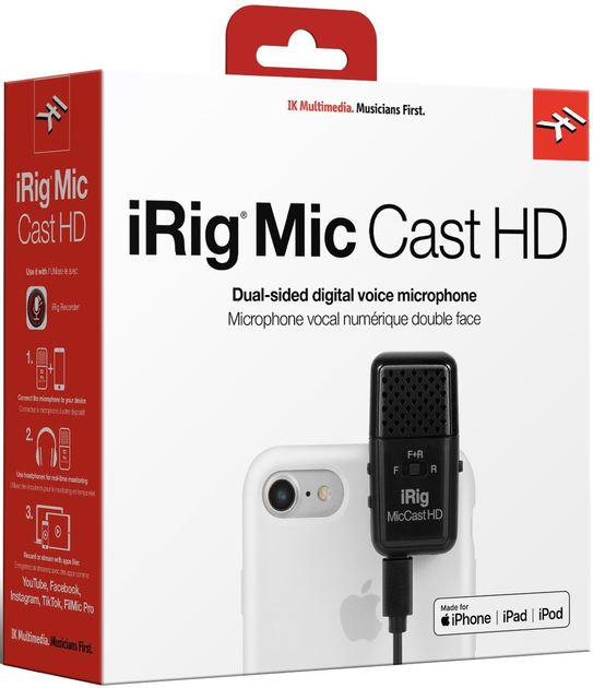 Mikrofon IK Multimedia iRig Mic Cast HD (IP-IRIG-CASTHD-IN) - obraz 7